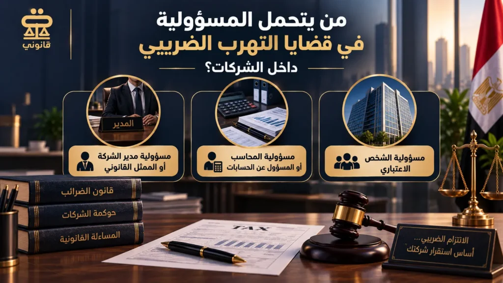 المسؤولية الجنائية عن التهرب الضريبي