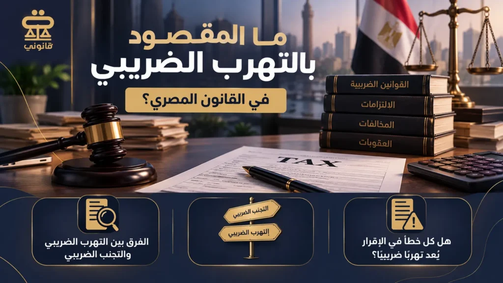 جريمة التهرب الضريبي