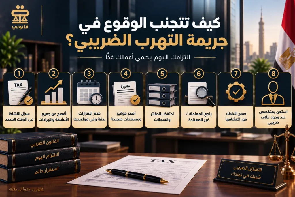 كيف أتجنب الوقوع في جريمة تهرب ضريبي؟